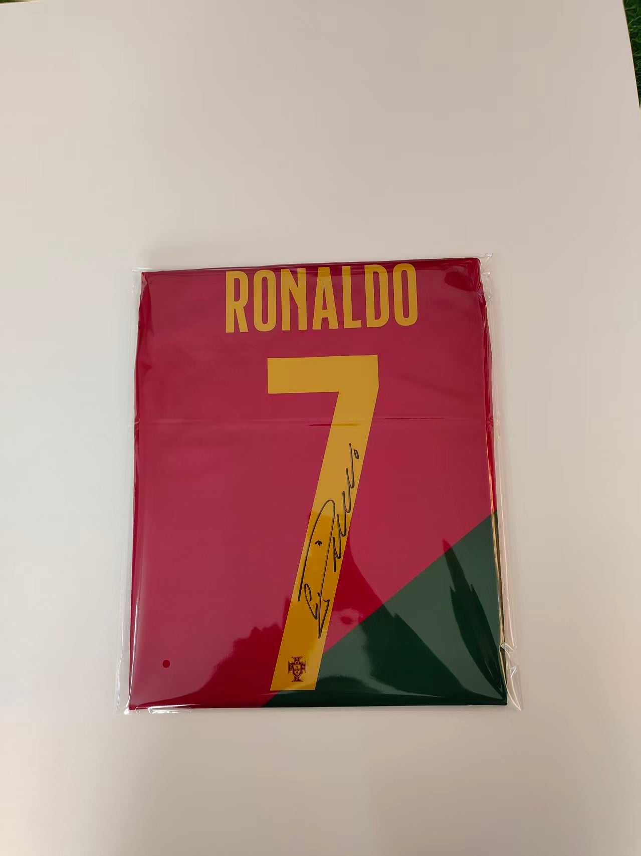 Cristiano Ronaldo Portugal Nacional 2022 Copa Mundial de Qatar Camiseta Autografiada Icons coa