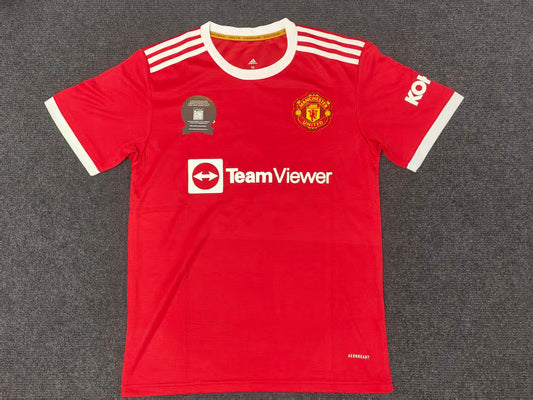Camisa autografada do Manchester United de Cristiano Ronaldo da temporada 21/22 Icons coa