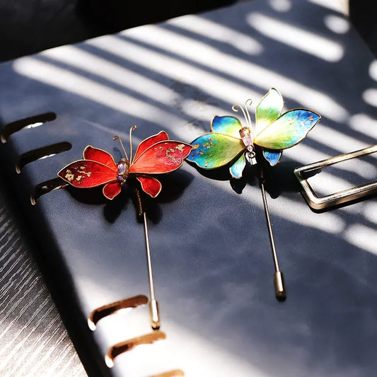 Luxury Brooch/ Colorful Butterfly