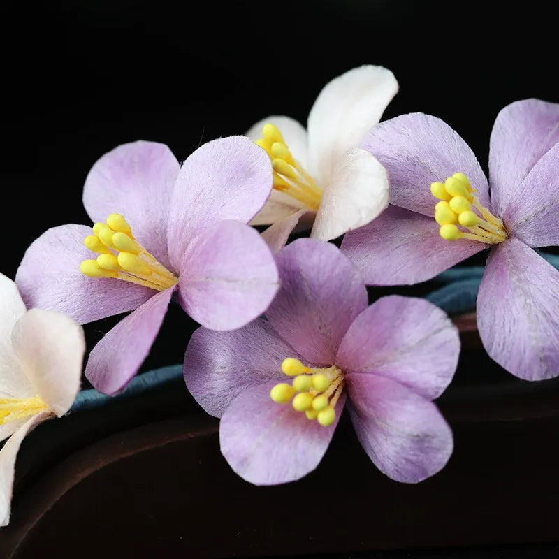 Handmade Hair Clip|Purple Cluster