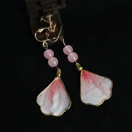 Minimalist Earrings|Pink Petal
