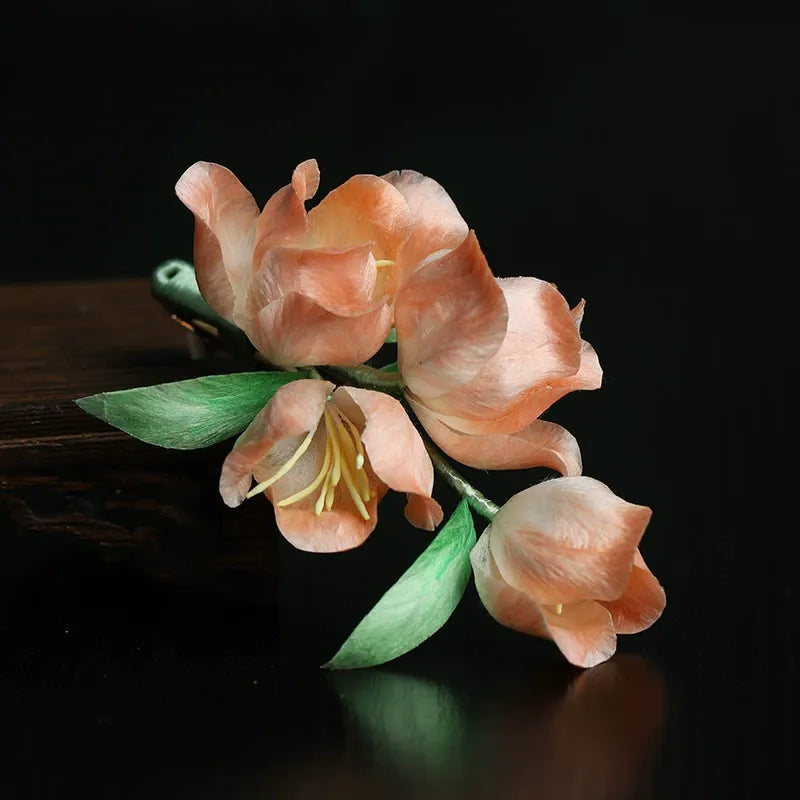 Artisanal Hairpin|Pink Peach