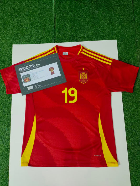 Yarmal Autographed Spain Home Jersey