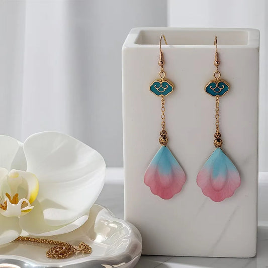 Luxury Dangle Earrings|Pink Tide