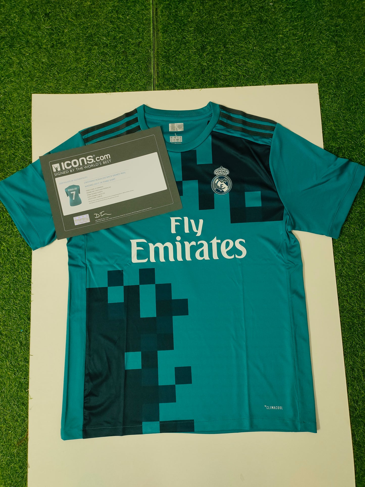 Real Madrid Ronaldo Autographed Jersey