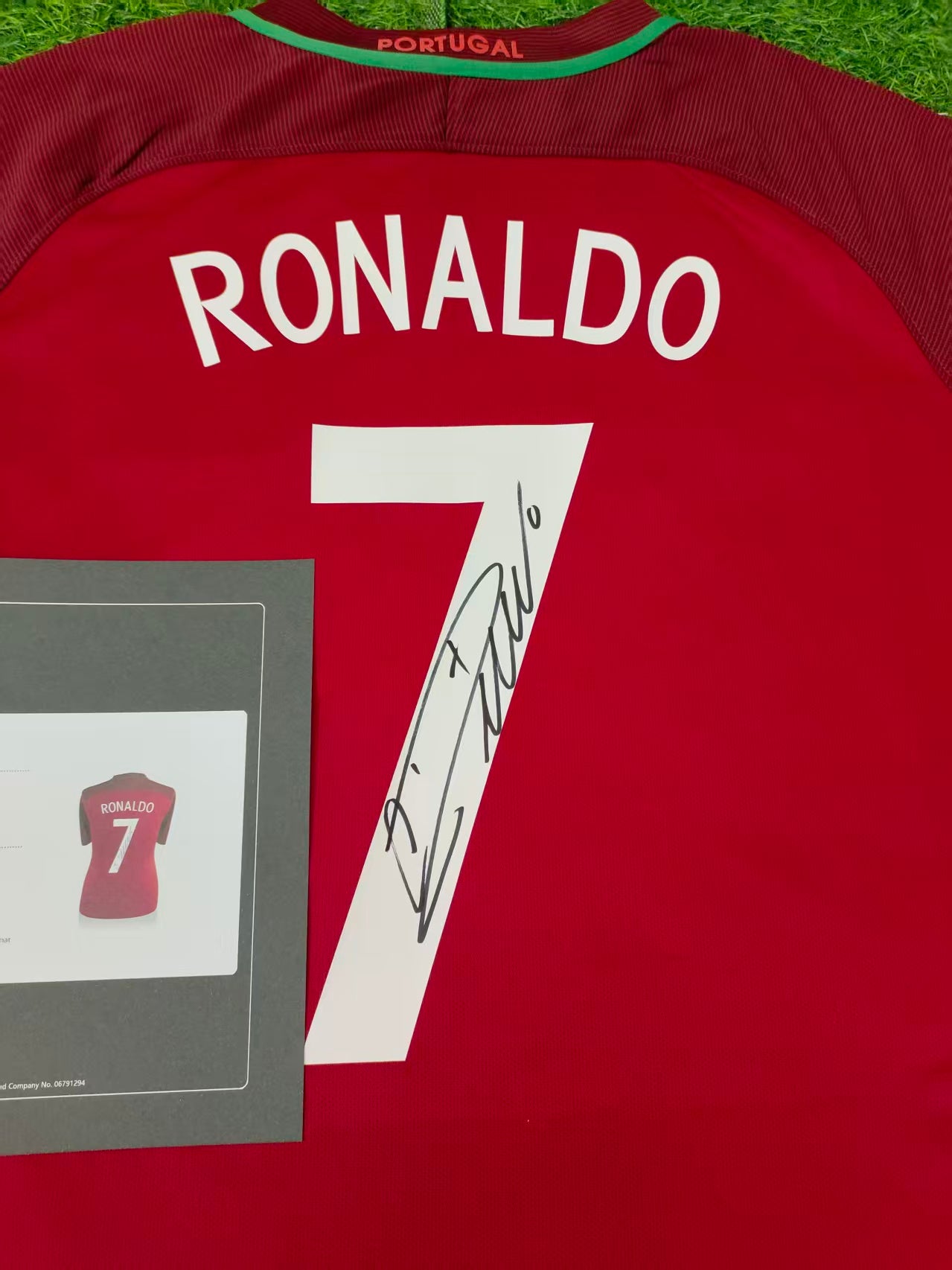 Cristiano Ronaldo Portuguese national 2016 Season Euro Autograph Jersey lcons coa