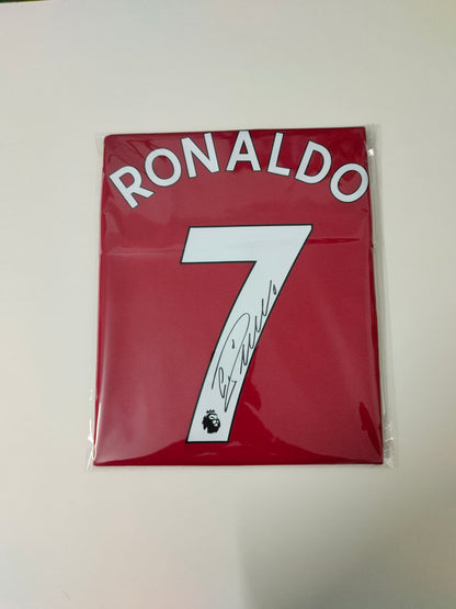 Manchester United Ronaldo Autographed Jersey