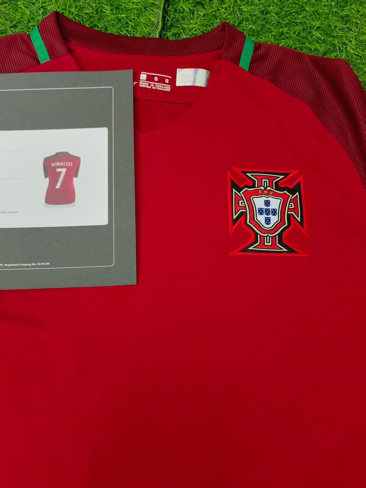 Cristiano Ronaldo Portuguese national 2016 Season Euro Autograph Jersey lcons coa
