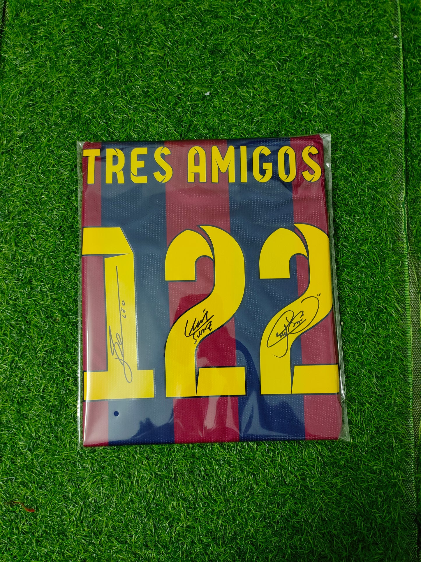 Official Authentication: Autographed by Lionel Messi and Luis Suárez