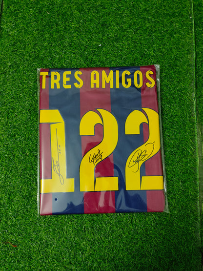 Official Authentication: Autographed by Lionel Messi and Luis Suárez