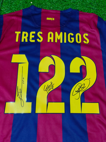 Official Authentication: Autographed by Lionel Messi and Luis Suárez