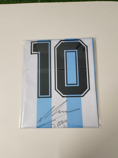 Maradona Argentina 1986 Season Home Autograph Jersey Icons coa