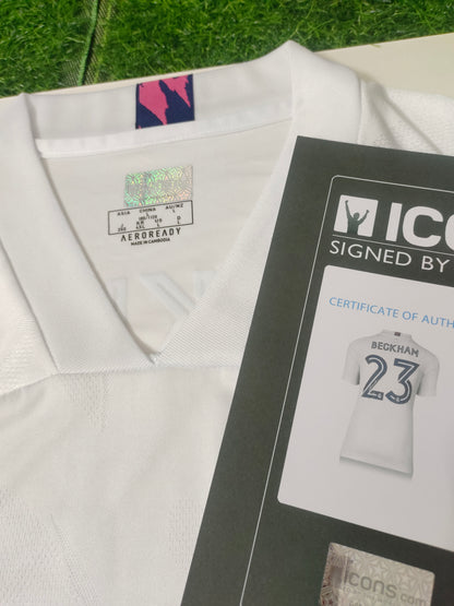 Real Madrid David Beckham Autographed Jersey