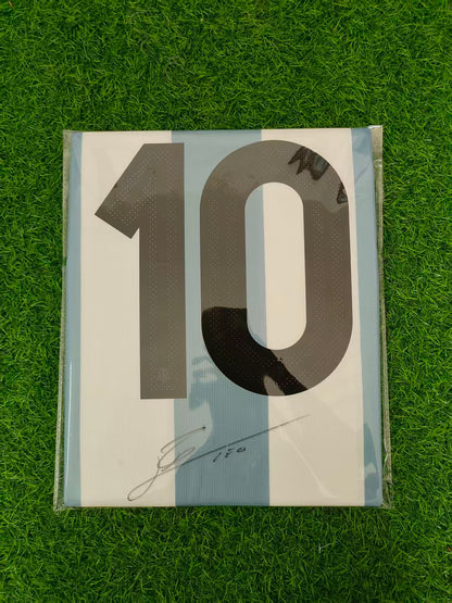 Camisa autografada da Argentina 22/23 de Messi Icons coa