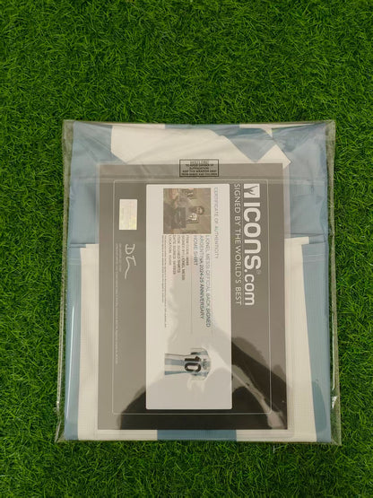 Camisa autografada da Argentina 22/23 de Messi Icons coa