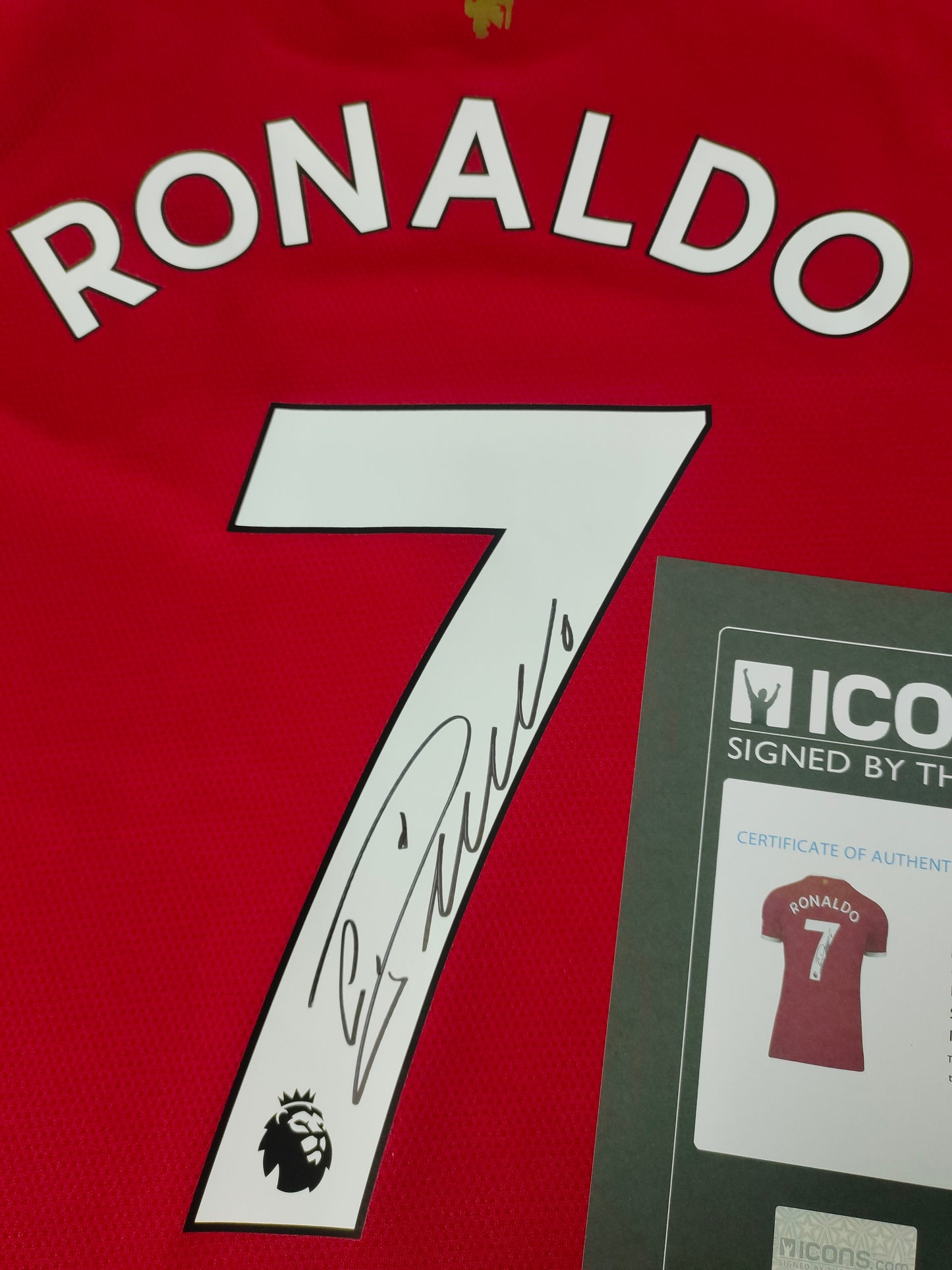 Manchester United Ronaldo Autographed Jersey