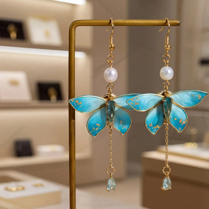 Luxury Earrings /Riverside Orchid