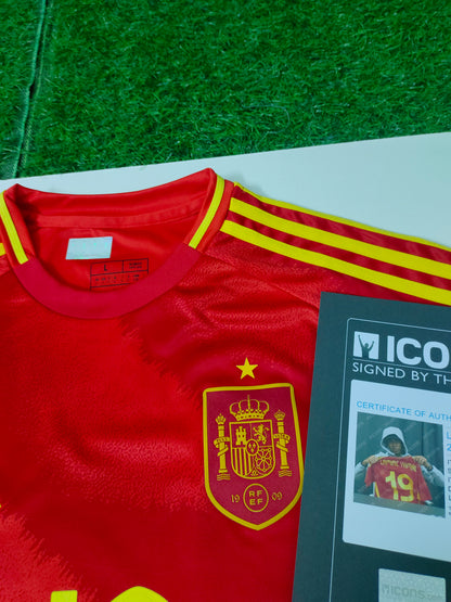 Yarmal Autographed Spain Home Jersey