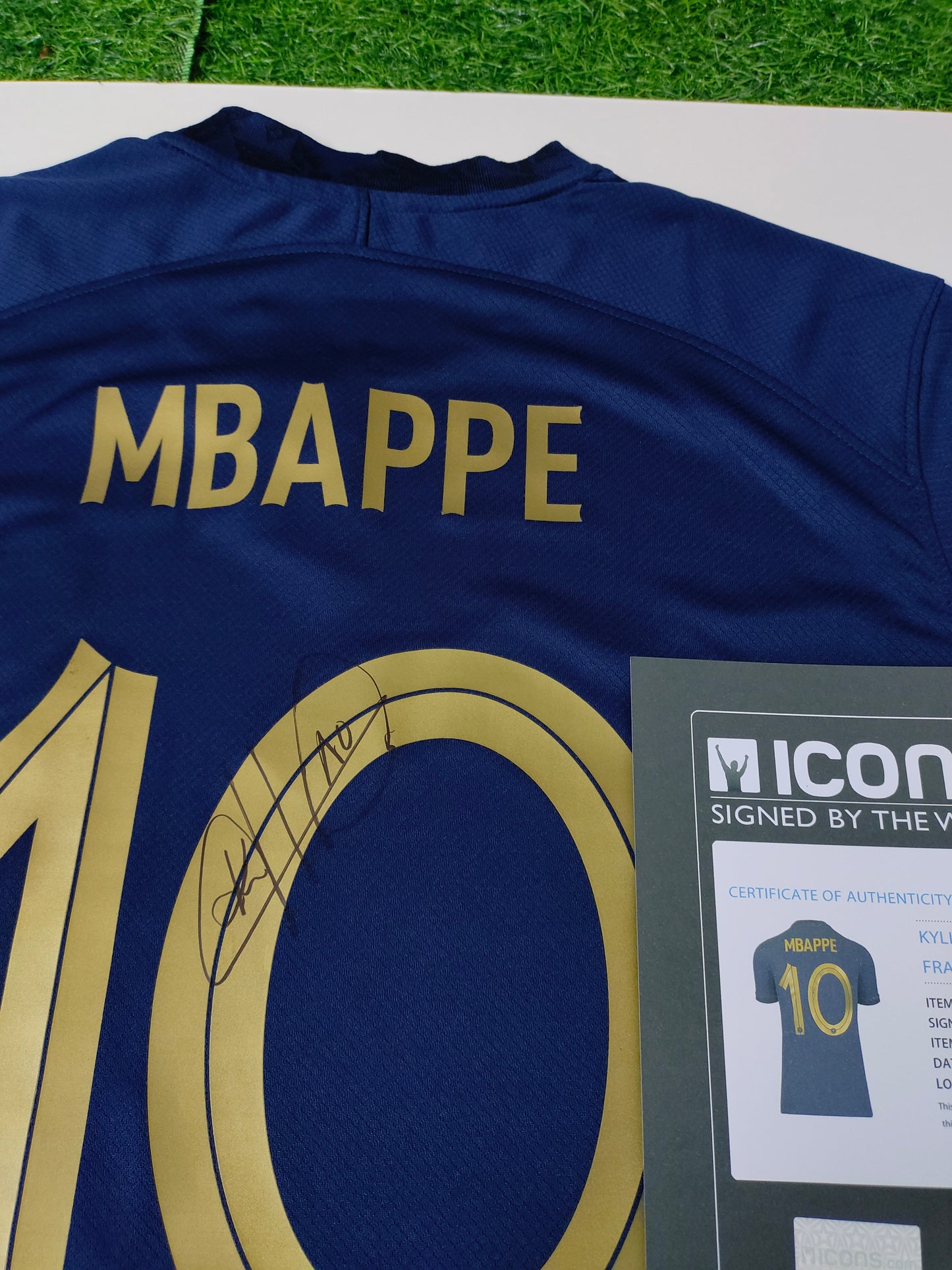 Kylian Mbappé Qatar 22/23 Season Home Autograph Jersey Icons coa