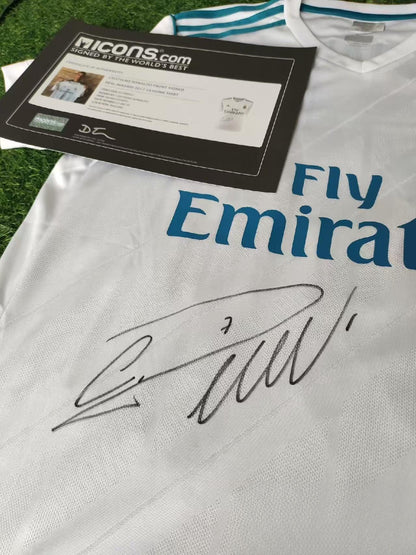 Cristiano Ronaldo 17/18 Real Madrid Home Autographed Jersey Icons coa