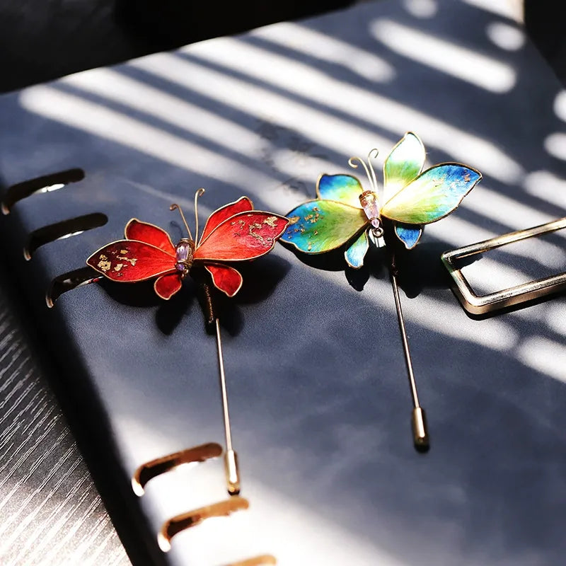 Luxury Brooch/ Colorful Butterfly