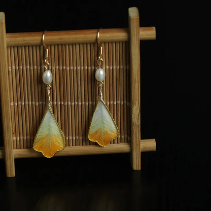 Vintage Earrings|Yellow Tide