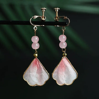 Minimalist Earrings|Pink Petal