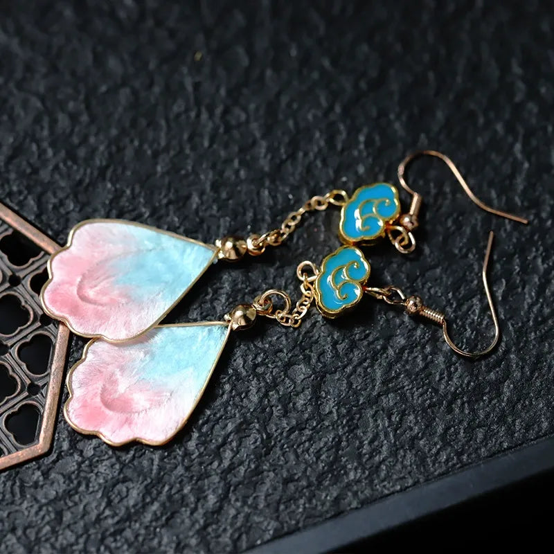 Luxury Dangle Earrings|Pink Tide