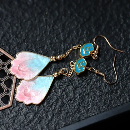 Luxury Dangle Earrings|Pink Tide