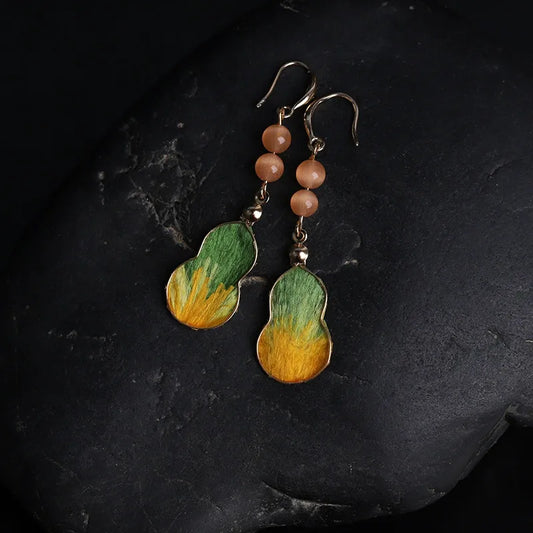 Minimalist Earrings|Yellow Gourd