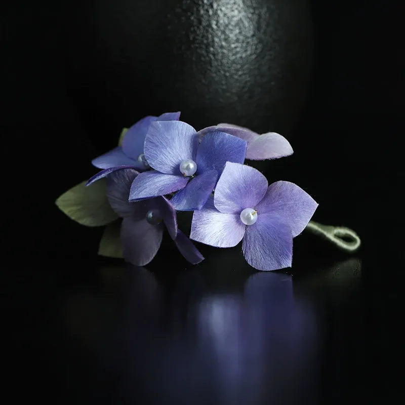 Luxury Brooch/Purple Cluster