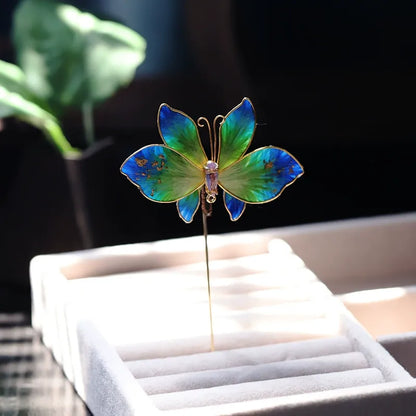 Luxury Brooch/ Colorful Butterfly