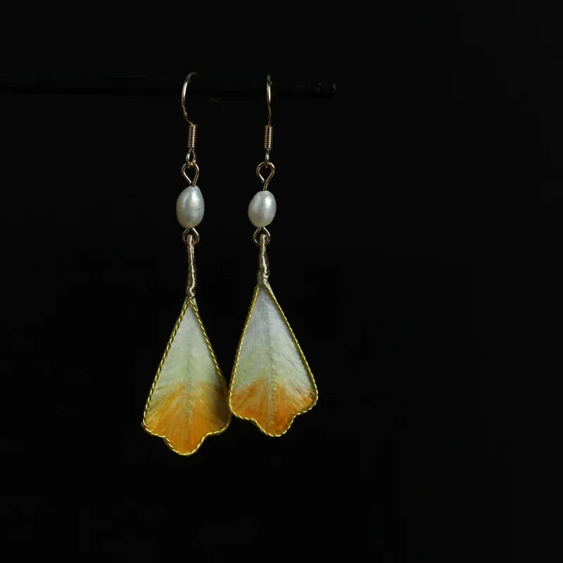 Vintage Earrings|Yellow Tide