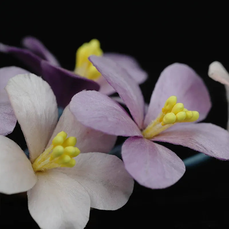 Handmade Hair Clip|Purple Cluster