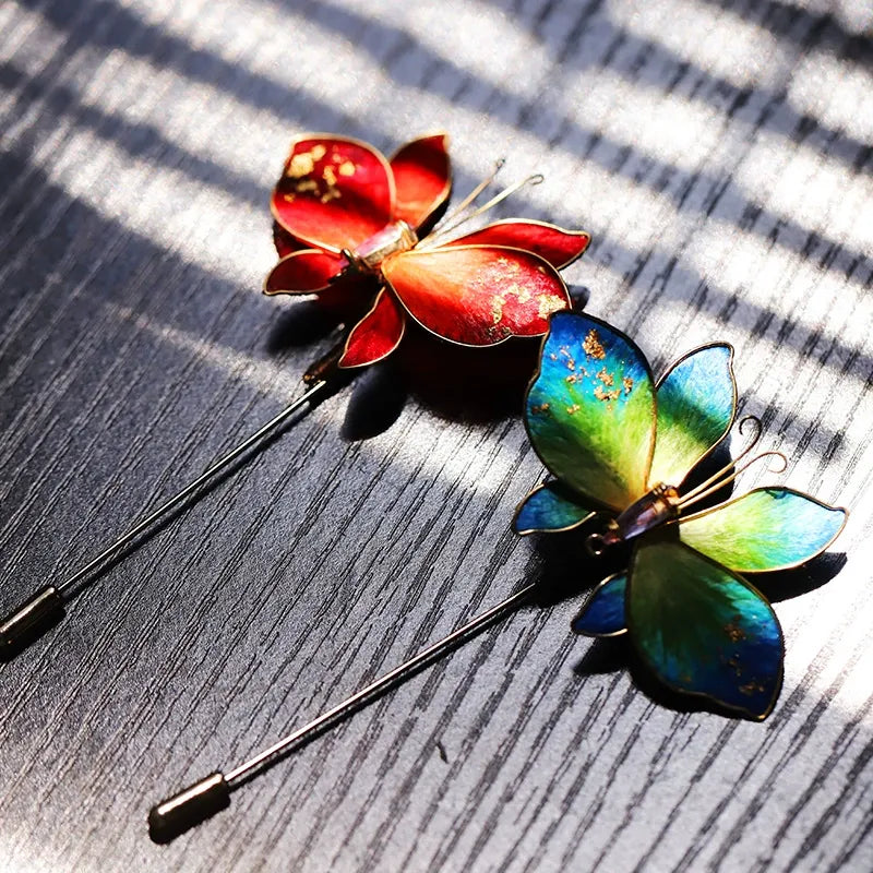 Luxury Brooch/ Colorful Butterfly