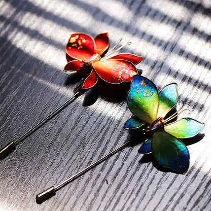 Luxury Brooch/ Colorful Butterfly