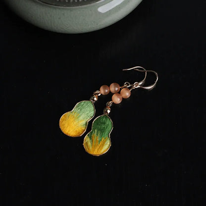 Minimalist Earrings|Yellow Gourd
