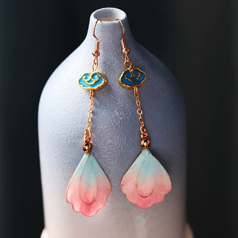 Luxury Dangle Earrings|Pink Tide