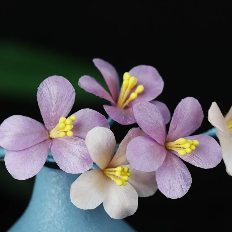 Handmade Hair Clip|Purple Cluster