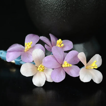 Handmade Hair Clip|Purple Cluster