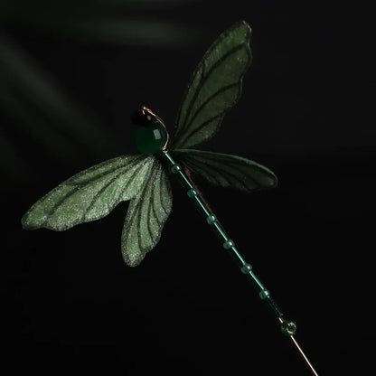 Artisanal Brooch| Azure Dragonfly