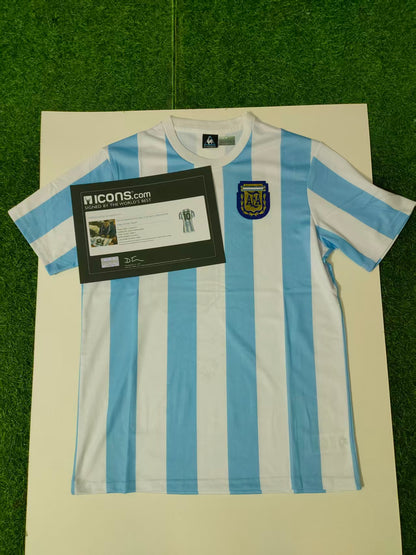 Maradona Argentina 1986 Season Home Autograph Jersey Icons coa