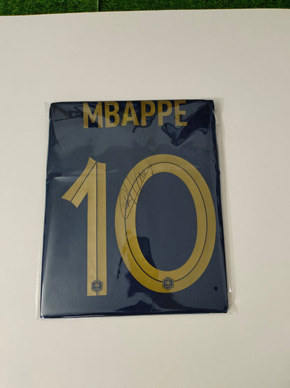 Kylian Mbappé Qatar 22/23 Season Home Autograph Jersey Icons coa