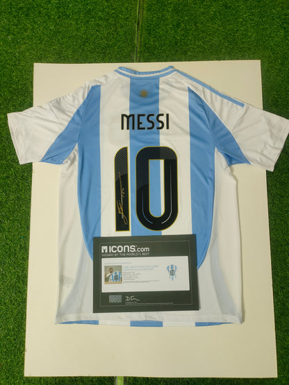 Lionel Messi Autographed Argentina Jersey