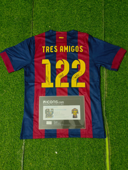 Official Authentication: Autographed by Lionel Messi and Luis Suárez