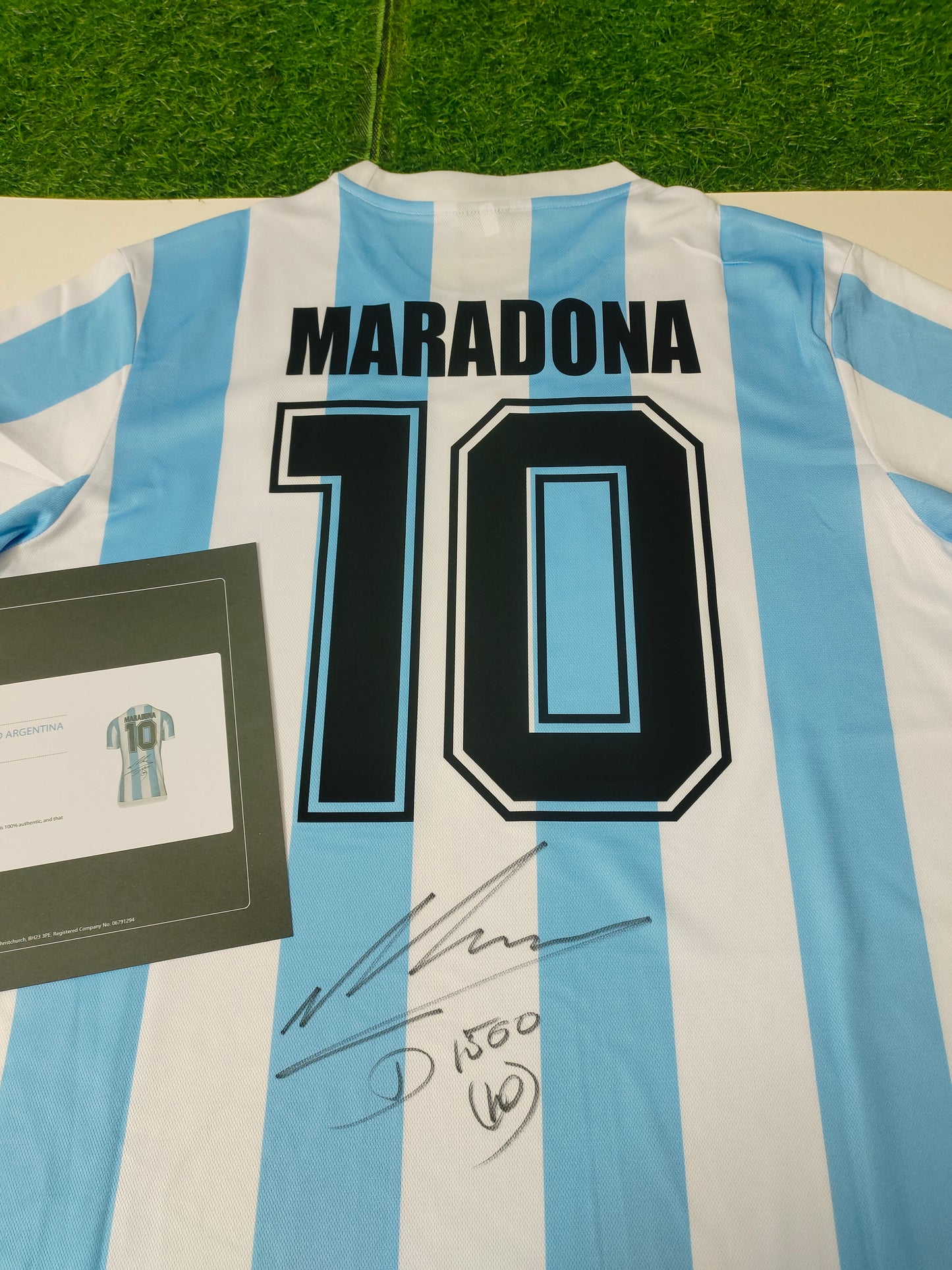 Maradona Argentina 1986 Season Home Autograph Jersey Icons coa