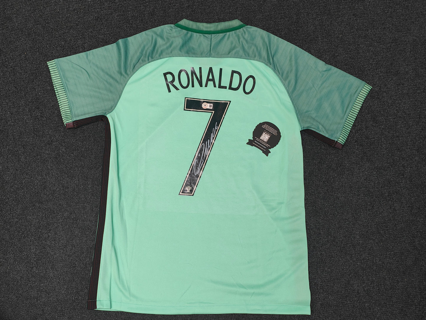 Cristiano Ronaldo Real Madrid 17/18 Season Away Autograph Jersey coa