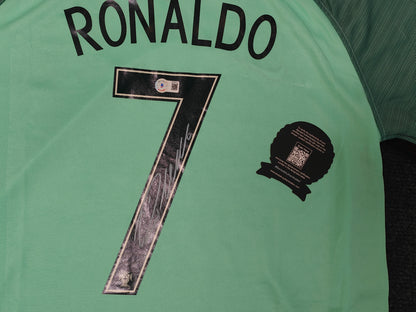 Cristiano Ronaldo Real Madrid 17/18 Season Away Autograph Jersey coa