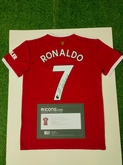 Manchester United Ronaldo Autographed Jersey
