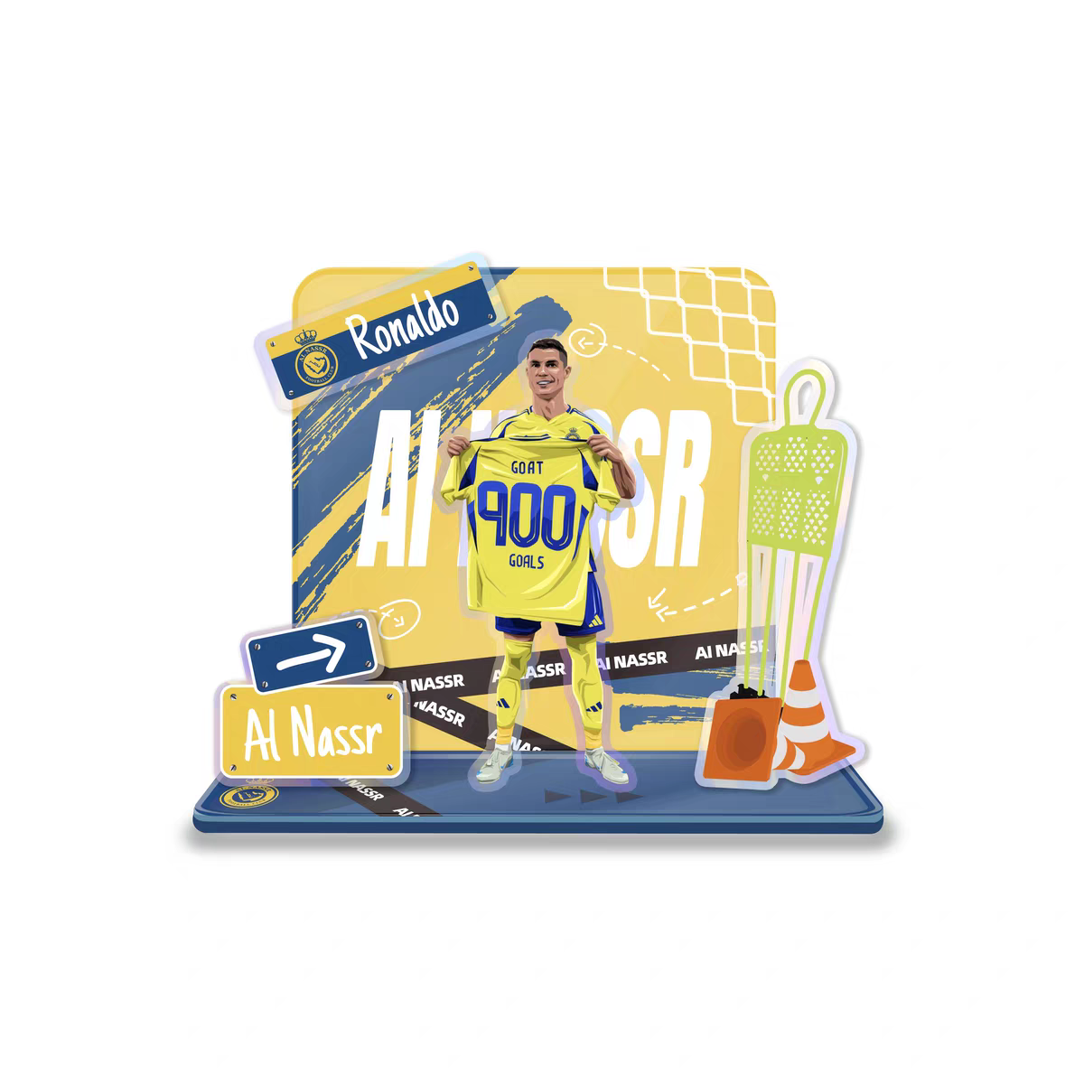 Football Star Acrylic Standee Souvenir Decorative Item Cultural and Creative Product
